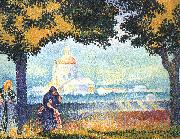 Henri Edmond Cross The Church of Santa Maria degli Angeli near Assisi oil